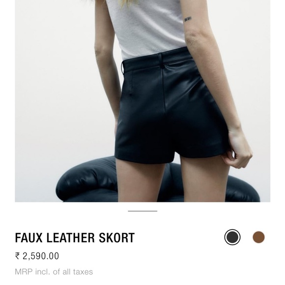 Zara Pants - ZARA faux leather shorts 🩳 on SALE WITH TAG